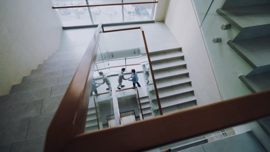 Interior view of a self-storage facility